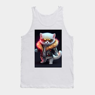 Cute Space Cat - Anime Art design Tank Top